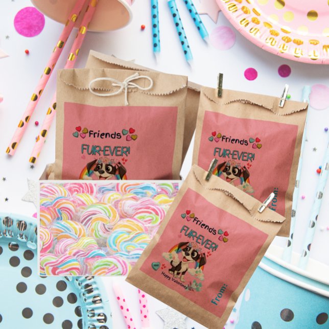 Sacolinha Sala de Aula De Papoila Com Pelo-Ever (Cute puppy illustration to make any kid happy.)