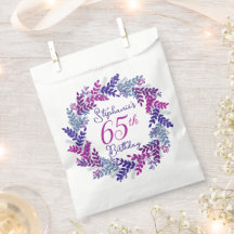 Sanita rosa púrpura Elegante 65.o aniversário
