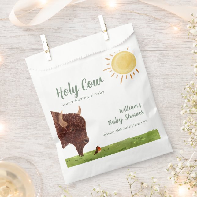 Sacolinha Santa Vaca Highland Fazenda Chá de fraldas (Cortado)