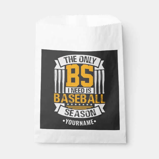 Sacolinha Sarcasmo Engraçado Baseball (Frente)