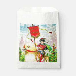 Sacolinha Saudações à Páscoa Whimsical: Cavaleiro sobre o Pi