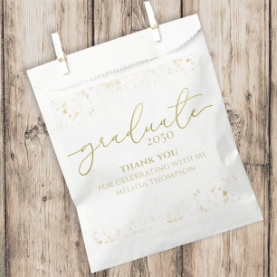 Sacolinha Script de Caligrafia do Formando Dourado do forman