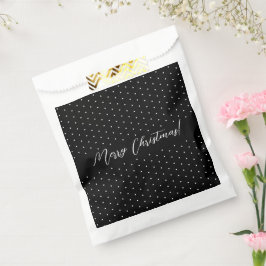 Sacolinha Script Elegante Preto Personalizado