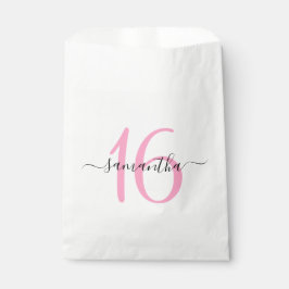 Sacolinha Scripts de Assinatura Rosa Personalizados - Sweet
