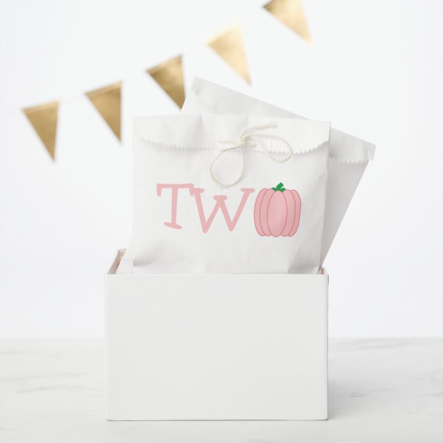 Sacolinha Segundo aniversário de abóbora (Festa)