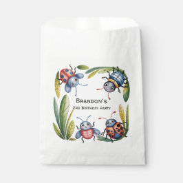 Sacolinha Segundo de Insetos de Insetos Coloridos. Festa de 