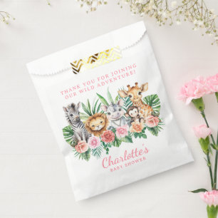 Sacolinha Selgle Safari Animal Garota Chá de fraldas Favor B