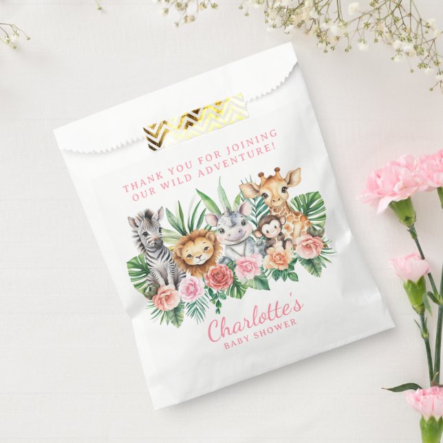 Sacolinha Selgle Safari Animal Garota Chá de fraldas Favor B (Selado)