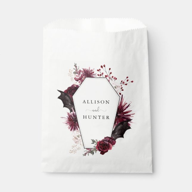 Sacolinha Selo de Envelope de Casamento | Halloween (Frente)