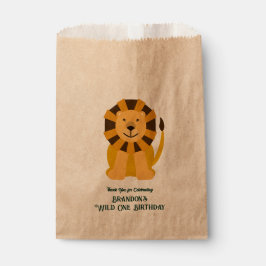 Sacolinha Selva de Festa de aniversário Selvagem de Um Leão 