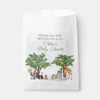 Sacolinha Selvagem Personalizada Um Animal Safari Bolsas