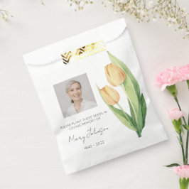Sacolinha Semente de Funeral de Foto de Tulipa Simples
