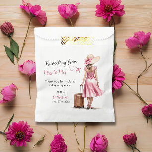Sacolinha Senhorita para Senhora Viagem Rosa Laço Vestido Ch