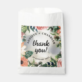 Sacolinha Serene Garden Wreath: Pastel Floral Elegance