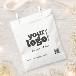 Sacolinha Seu Logotipo Aqui Código Qr Moderno Minimalista Si