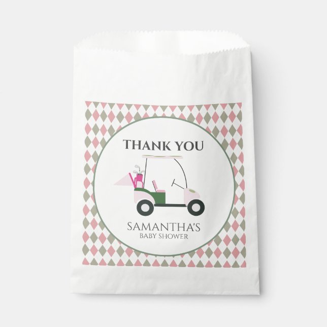 Sacolinha Sexo do Bebê do Golfe Moderno Revela Par-tee (Frente)