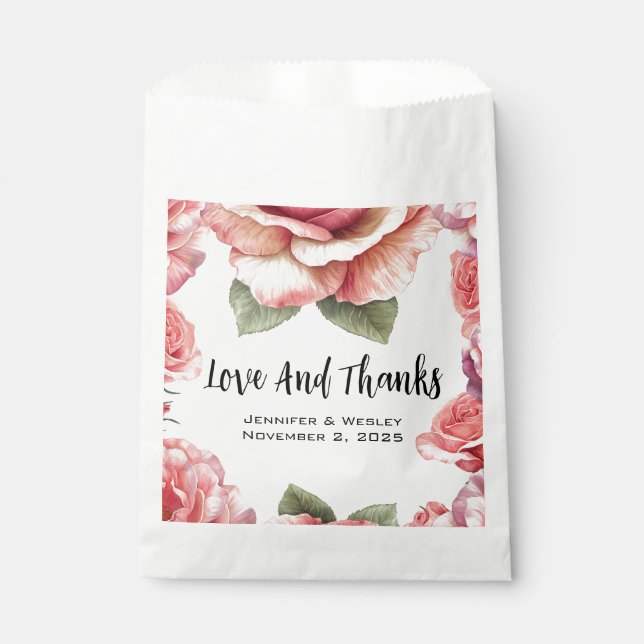 Sacolinha Shabby Rosa Rosa (Frente)