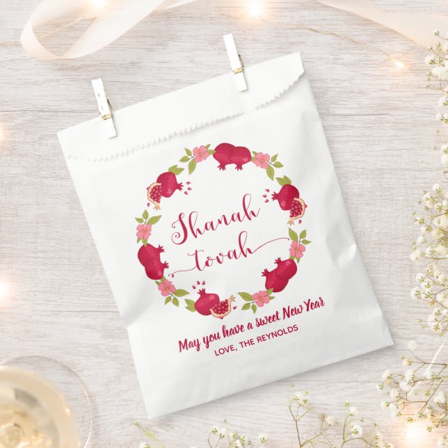 Sacolinha Shanah Tovah Ano Novo Pomegranato (Cortado)