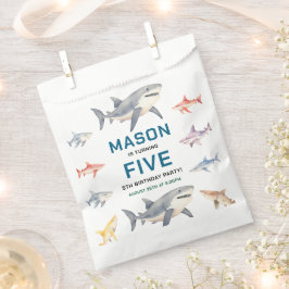 Sacolinha Shark Splash 5th Birthday Party | Cute Ocean Kids