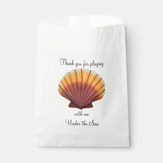 Sacolinha Shell Laranja e Vermelho (Frente)