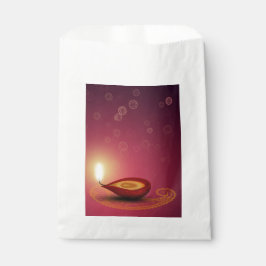 Sacolinha Shiny Happy Diwali Diya - Favor Bag