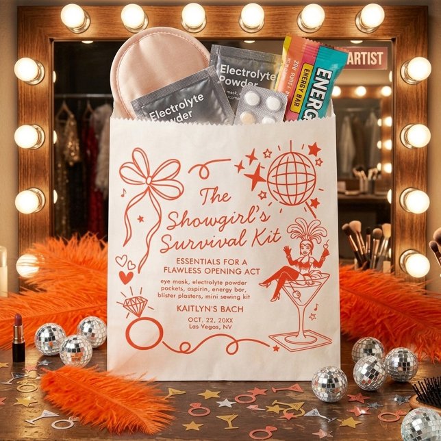 Sacolinha Showgirl Era Bachelorette Party Survival Kit (Criador carregado)