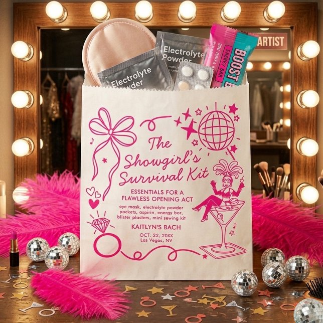 Sacolinha Showgirl Era Bachelorette Party Survival Kit (Criador carregado)