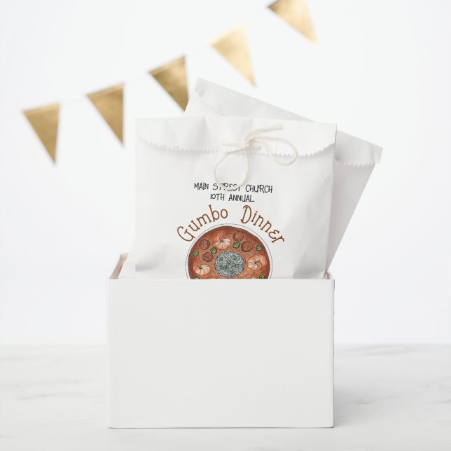 Sacolinha Shrimp Gumbo Stew Louisiana LA New Orleans Comida (Festa)