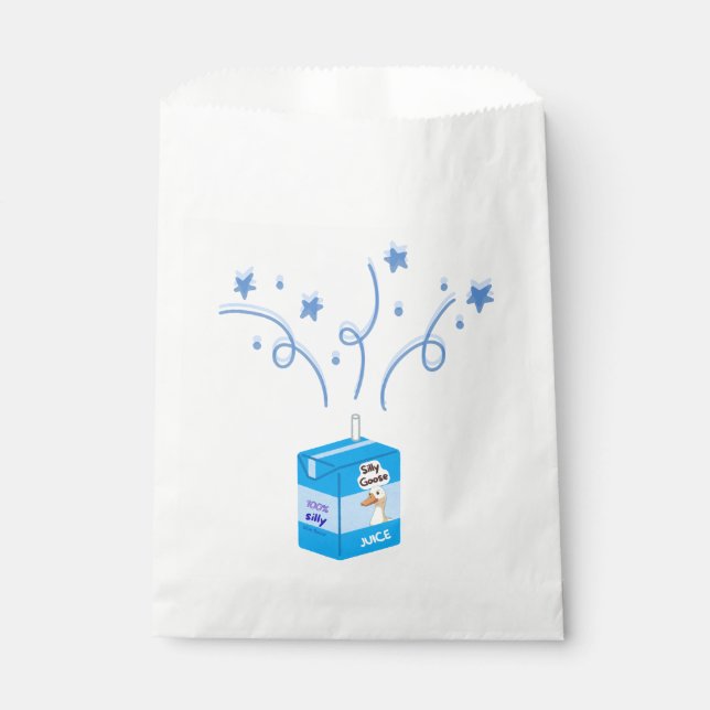 Sacolinha Silly goose party blue (Frente)