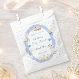 Sacolinha Silly Goose Whimsical Bow Baby Boy Shower