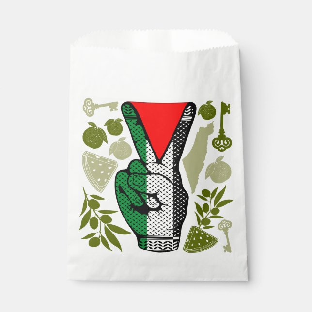 Sacolinha Símbolo do Triângulo Vermelho da Resistência do Si (Frente)