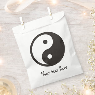 Sacolinha Símbolo Yin Yang - design de tatuagem sólida