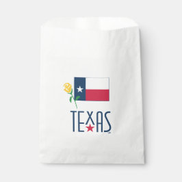 Sacolinha Símbolos do Texas, Bandeira do Texas e Rosa Amarel