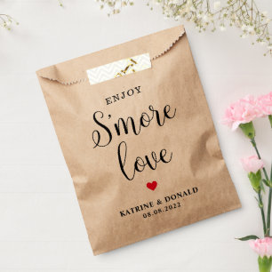 Sacolinha Simple S’more Love Weding Favor Bag