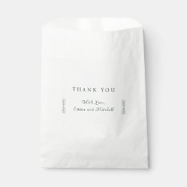 Sacolinha Simple Sage Green Botanical Minimalist Wedding