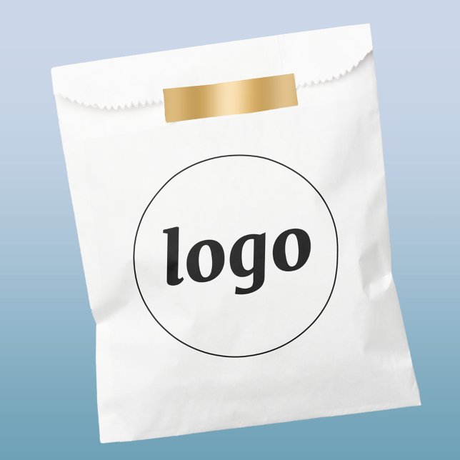 Sacolinha Simples Logotipo de Negócios Promoção Marcas (Simple logo business branding promotional packaging paper bags)