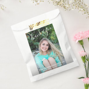 Sacolinha Simples Manuscrito Obrigado Graduação De Fotos