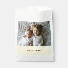 Sacolinha simples minimal ADICIONE SUA FOTO TEXTO NATAL     