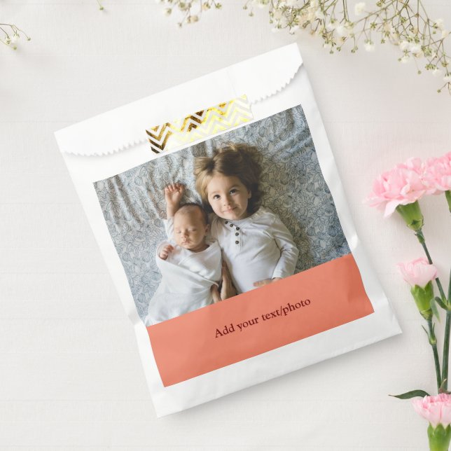 Sacolinha simples minimal ADICIONE SUA FOTO TEXTO NATAL      (Selado)