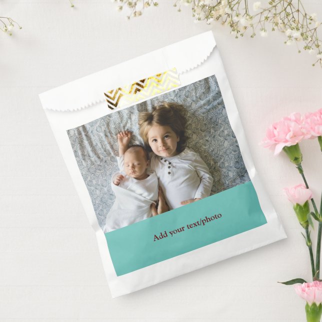 Sacolinha simples minimal ADICIONE SUA FOTO TEXTO NATAL      (Selado)