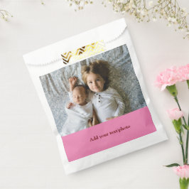 Sacolinha simples minimal ADICIONE SUA FOTO TEXTO NATAL     