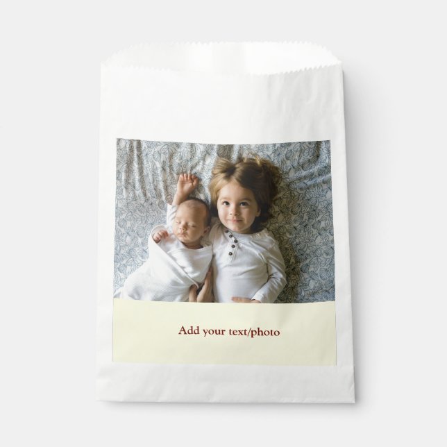 Sacolinha simples mínimo ADICIONE SUA FOTO TEXTO NATAL     F (Frente)