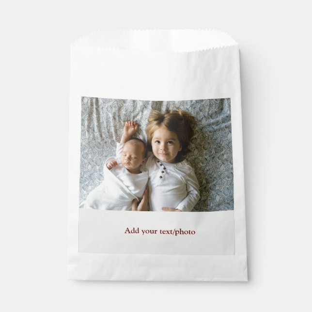 Sacolinha simples mínimo ADICIONE SUA FOTO TEXTO NATAL     F (Frente)