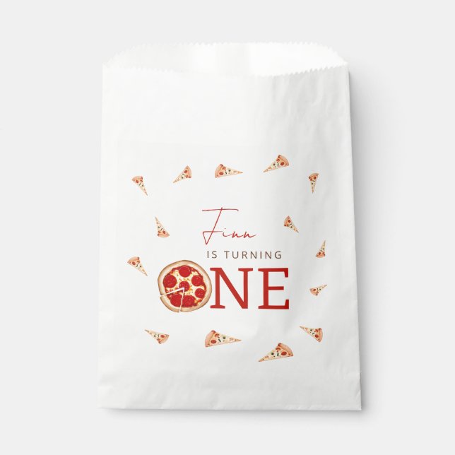 Sacolinha Slice Of Fun 1st Birthday  (Frente)