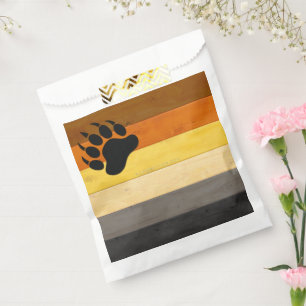 Sacolinha SlipperyJoe's Bear Pride sinaliza textura de madei