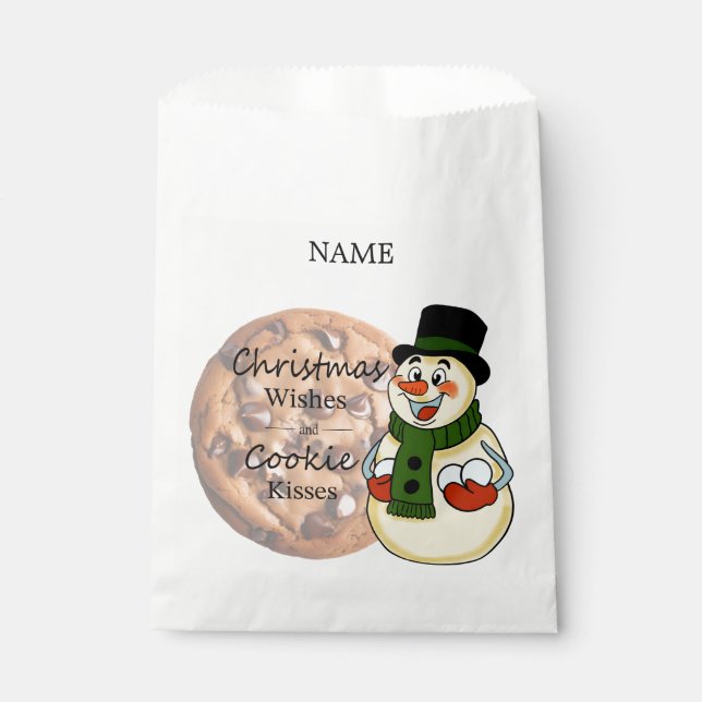 Sacolinha Snowman Cookie Capa (Frente)
