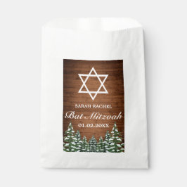 Sacolinha Snowy Wood & Forest Rural Pine Bar Bat Mitzvah