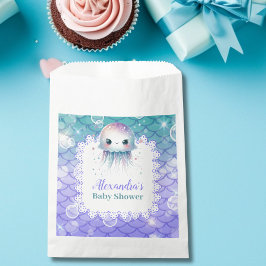 Sacolinha Sob o Chá de fraldas de Aquarela do Mar