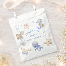 Sob O Mar! Chá de fraldas de Menino Azul