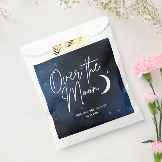 Sacolinha Sobre O Chá de fraldas Celestial Da Lua (Selado)